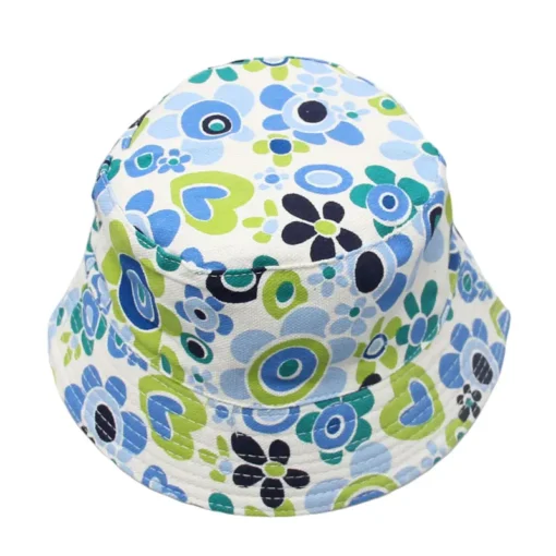 Bucket Hat Korean Style Blue