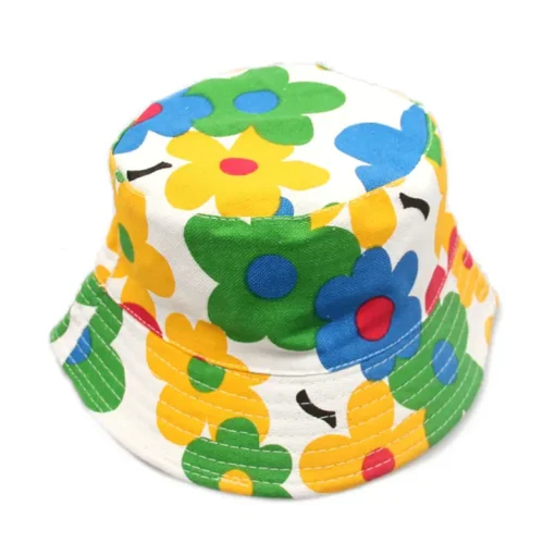 Bucket Hat Korean Style Sun Flower