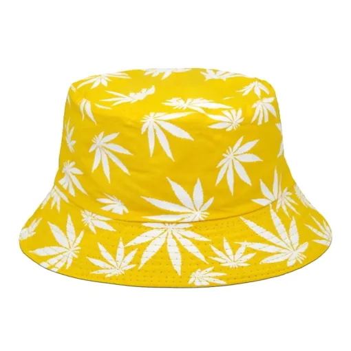 Bucket Hat Weed Yellow