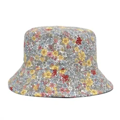 Bucket Hat Reversible Floral White