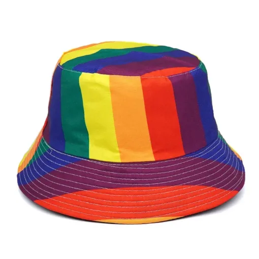 Bucket Hat Reversible Rainbow Style 3