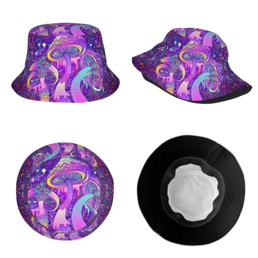 Bucket Hat Psychedelic Mushroom Image 3