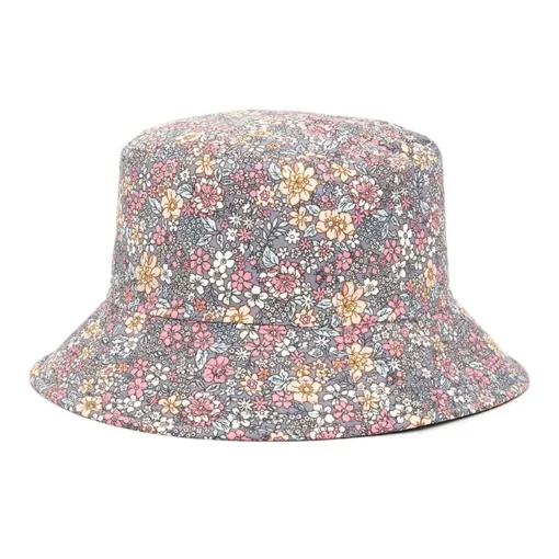 Bucket Hat Reversible Floral Gray