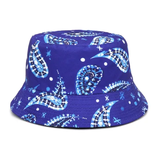 Bucket Hat Cashew Floral Blue