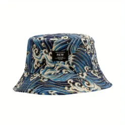 Bucket Hat Waves Blue