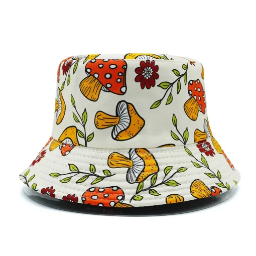 Bucket Hat Cartoon Mushroom Style A