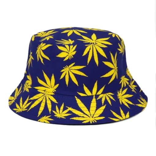 Bucket Hat Weed Dark Blue