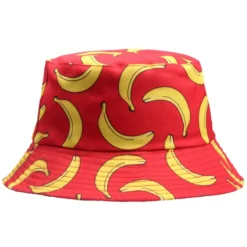 Bucket Hat Banana Blue Red