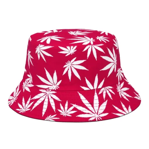 Bucket Hat Weed Red