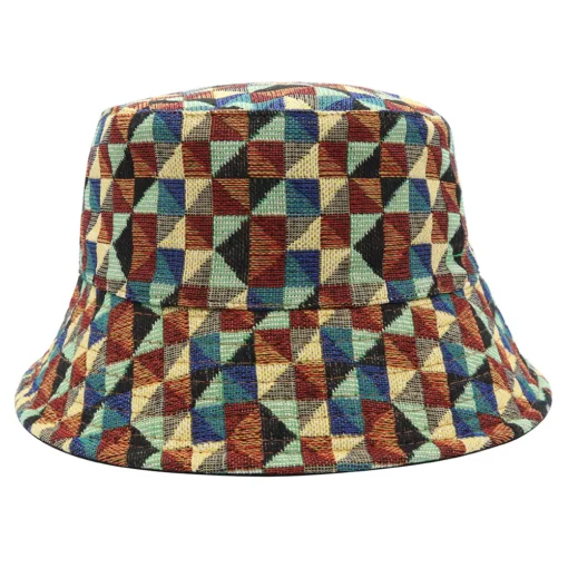 Bucket Hat Vintage Plaid Style A