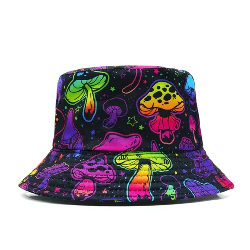 Bucket Hat Cartoon Mushroom Style C