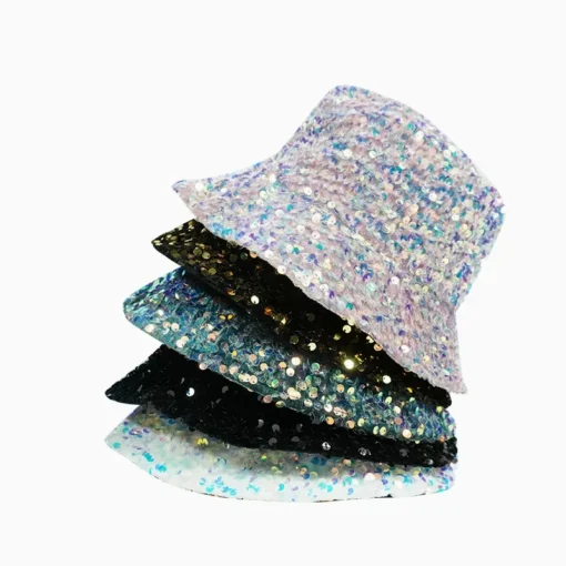 Bucket Hat Glitter Sequin Image 1