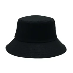 Bucket Hat Removable Windproof Rope Black