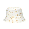 Bucket Hat Reversible Moon White