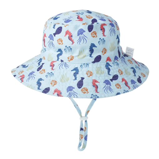 Baby bucket hat Blue Horse